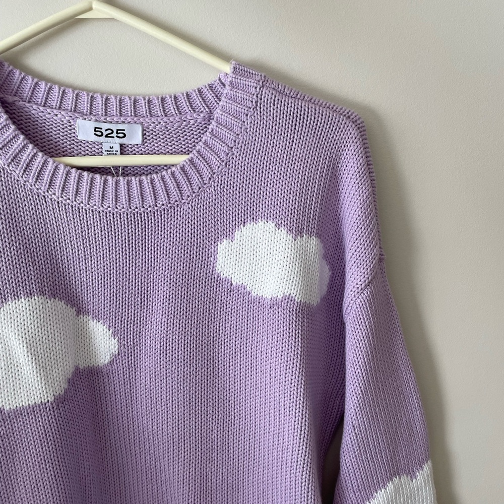 525 America Purple Cloud Sweater